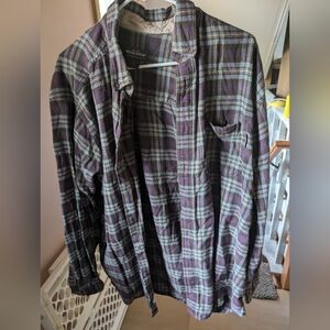 Woolrich size XL unisex purple plad